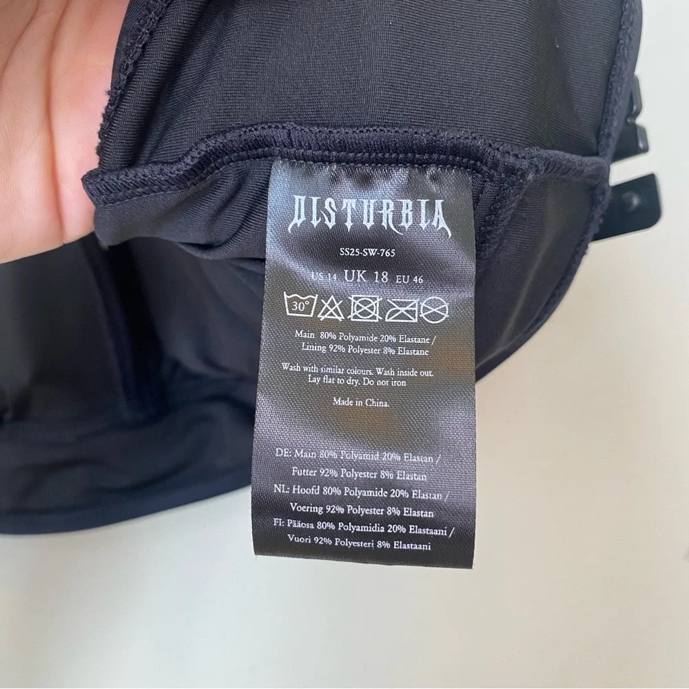 Disturbia Black Floral Bikini - Picture 10 of 10